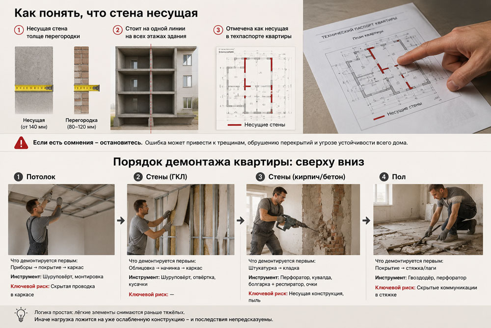 Как понять что стена несущая